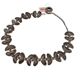 Vintage Punk Y2K Metal Statement Belt Matte Grey Goth Maximalist Grunge Festival